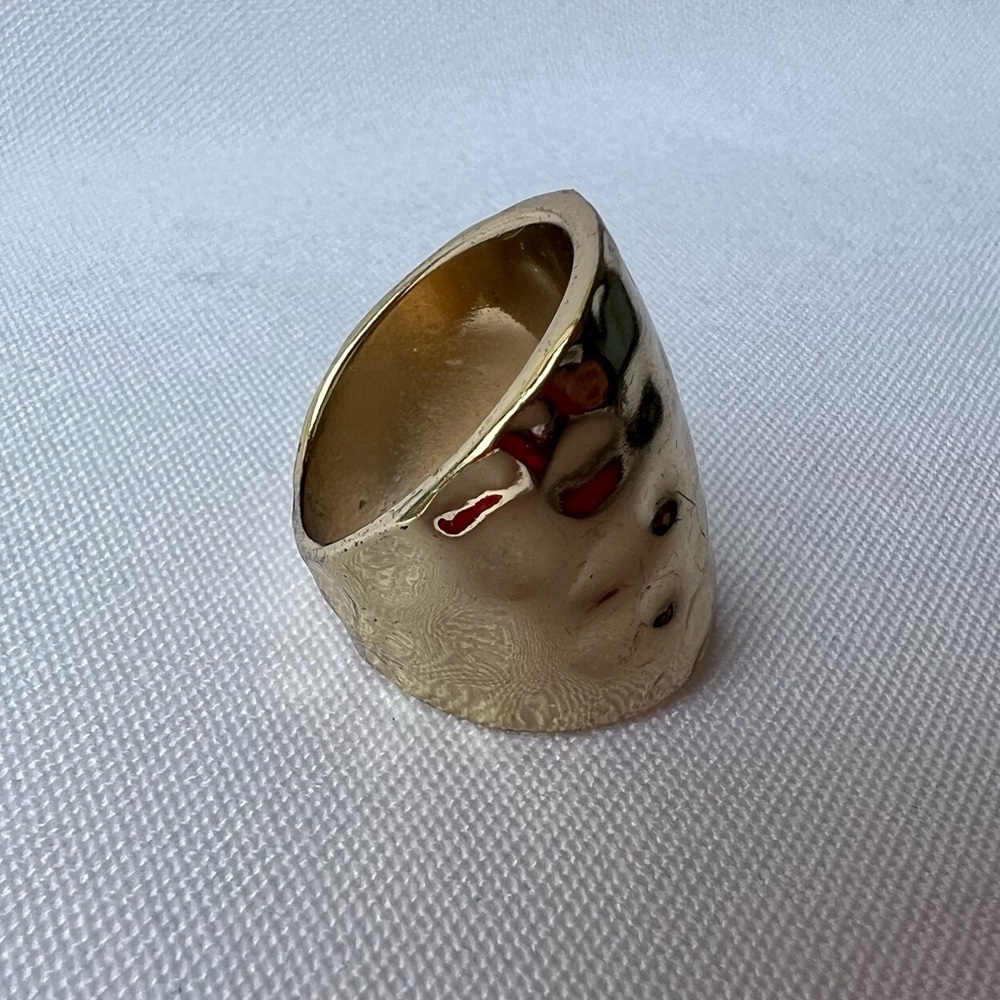 Hammered Gold Ring - image 3